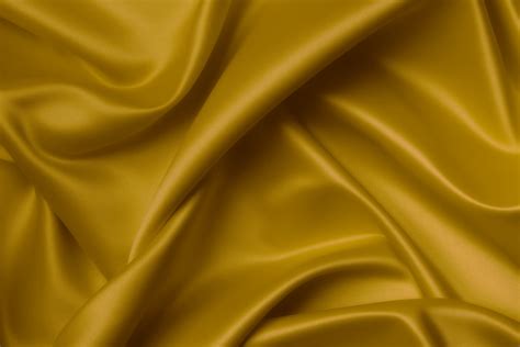 Golden silk fabric