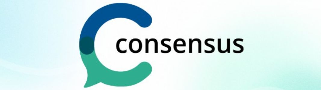 A logo for Consensus