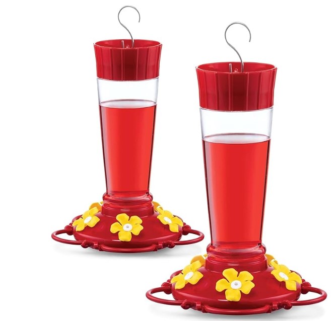 red nectar feeder